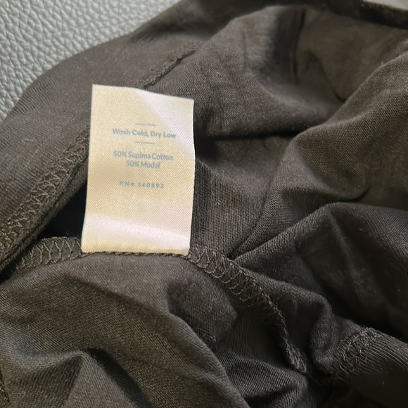 MARINE LAYER Women’s Supima Cotton Modal Black Scoop neck T-shirt Sz M NEW - Picture 10 of 10